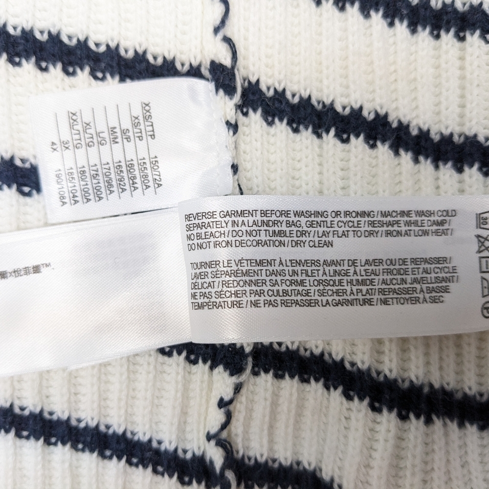 Roots women's stripe open front cardigan size S - Picture 12 of 13